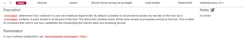 Fairwinds Insights Action Item Remediation Screenshot