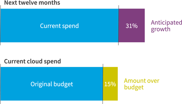 Cloud spend anticipated growth