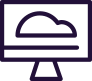 cloud monitor icon